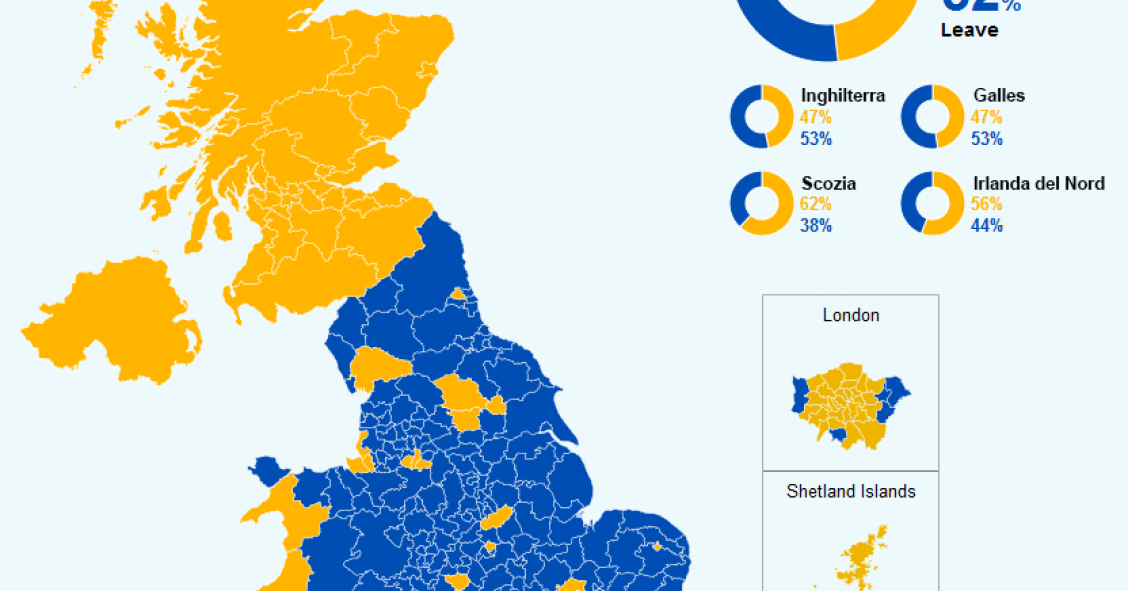 Immagine del giorno: L'Inghilterra lascia l'Unione, il voto nel Paese