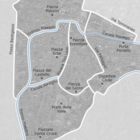 Mappa Di Centro Storico Padova Comuni Con Annunci Di Case In