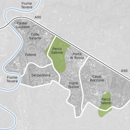 Kartta Porta di Roma - Castel Giubileo, Rooma: vuokra-asunnot — idealista,  nro 1 Italiassa